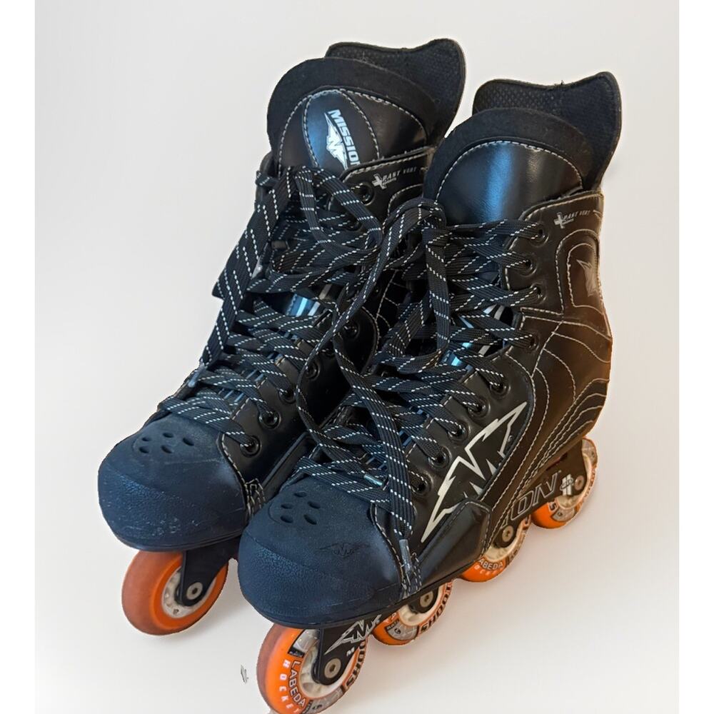 MiISSION Inline Skates Men’s Size 10 Black & Silver Orange Wheels 3798/C - Picture 14 of 14